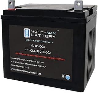 ML-U1-CCA - 12V 200 CCA - SLA Starting Battery for Lawn, Tractors and Mowers - Mighty Max Battery Brand Product (3351559)