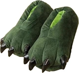 TEHA Unisex Soft Cosplay Monster Plush Paw Claw Slippers Home Shoes