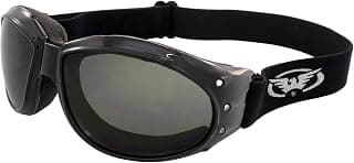 ELIMINATOR GOGGLES MOTORCYCLE PADDED EYEWEAR SMOKED TINT LENSES These Are Specially Made to Keep Dust And Wind Out Of Your Eyes