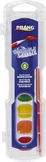 Prang Washable Watercolor Set, 8 Classic Colors with Brush, Assorted Colors (80525)