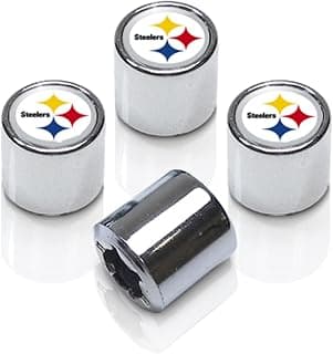 Pittsburgh Steelers Chrome Valve Stem Caps