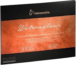 Hahnemuhle Collection Watercolor 300 Block Cold Pressed 14.2x18.9 Inches 300gsm White 10625132