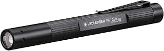 Ledlenser P4R Core LED Pen Light, 200 Lumens, Rechargeable with Lithium Battery, Focusable, Three Brightness Levels, Light Range 95 m, USB Charging Cable and Clip, Penlight