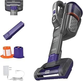 BLACK+DECKER Dustbuster Handheld Vacuum for Pets, Cordless, AdvancedClean+, Gray (HHVK515JP07)