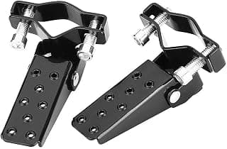 Highway Pegs,Motorcycle Parts Frame Foot Pegs Pedals,330g Black Stylish Metal Motorcycle Motorbike Frame Foot Pegs Rests Pedals
