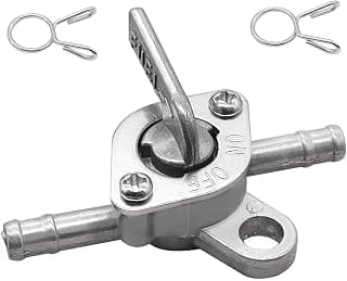 Taiss 3/16" Inline Gas Fuel Petcock On-Off Switch Shut Off Valve .Suitable For Motorcycles 50cc 70cc 80cc 110cc 125cc 150cc ATV Mini Bike Go Kart