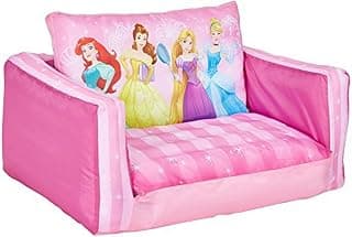 Go-Glow 286DPE Inflatable Princess Flip Out Sofa, Pink