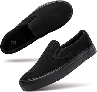 Women's Slip on Shoes Low Top Canvas Sneakers Non Slip Fashion Casual Shoes