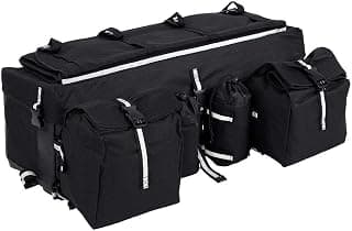 ATV Saddle Bag, Rear Rack Utility Pack Soft Luggage Storage Cargo Gear Pack Storage Saddle Bags Cycling
