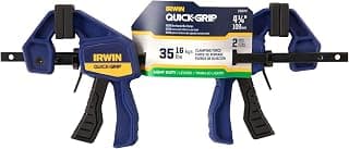 IRWIN QUICK-GRIP Bar Clamp, One-Handed, Micro, 4-1/4-Inch, 2-Pack (1964747)