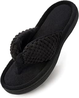 Women's Memory Foam Flip Flop Slipper, Ladies' Summer Spa Thong Sandal