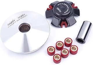 Glixal ATKS-042 GY6 125cc 150cc High Performance Racing Variator Kit with 13g Roller Weights for Chinese 4-Stroke 152QMI 157QMJ Scooter Moped ATV Engine Front Clutch