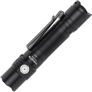 ThruNite TN12 Pro Rechargeable Flashlight, High 1900 Lumens Tactical Flashlight with Dual Switch, Long 415 Yards Throw, for Outdoor Rescue, Searching, Hiking and Emergency - Cool White