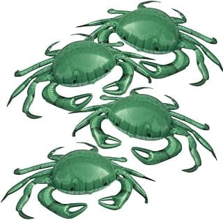 Jet Creations Inflatable Animals 20" Wide Pack of 4 Crab, Supplies Party Favors, Gifts an-CRAB4, Multi