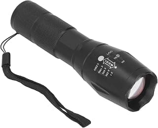 Green Hunting Flashlight, Zoomable Green Light Rechargeable Led Flashlight Tactical Night Hunting Light for Hunting Night Observation