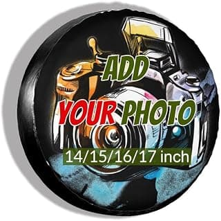 Custom Spare Tire Cover with Photo Personalized Spare Tire Covers Customized Wheel Protectors Universal Type Suitable for Rvs SUV Trailer Truck and Many Vehicles