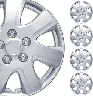 BDK (4-Pack Premium 16" Wheel Rim Cover Hubcaps OEM Style for Toyota Camry Style Replacement Snap On Car Truck SUV Hub Cap - 16 Inch Set