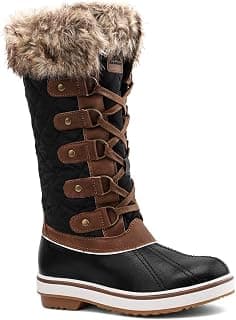 Womens Cold Weather Winter Boots, Waterproof Snow Boots