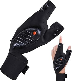 Glove Lights Flashlight | Rechargeable Flashlight Mitt,Cool Fingerless Light Gloves Gadget for Repairing Electrician Mechanic Welts