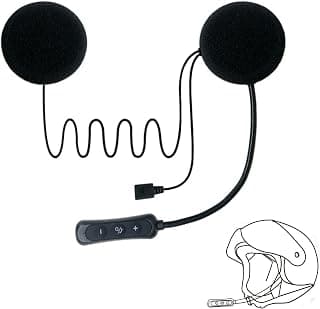 SUNITEC Motorcycle Helmet Bluetooth Headset,Helmet Speakers,Motorcycle Sports Headset,Speakers Hands Free,Music Call Control,HiFi Sound Motorcycle Communtion System