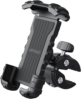 Lamicall Motorcycle Phone Mount Holder - Easy Installation Handlebar Phone Clamp, Scooter Phone Clip for iPhone 14 15 Pro Max 13 Pro Max 12 Plus, Galaxy S23 Ultra, S22, S21, 4.7-6.8" Cellphone