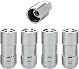 McGard 24210 Chrome Cone Seat Wheel Locks (M14 x 1.5 Thread Size) - Set of 4