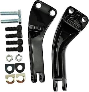 Motorcycle Foot Peg Mount Brackets Fit for Harley Dyna Super Glide 06-17 Street Bob EFI FXDF 08-17 Super Glide Low Rider
