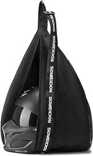 ROCKBROS Motorcycle Helmet Bag Helmet Backpack Large Capacity Waterproof Lightweight Storage Bag with Reflective Stripe Model for Motorcycle Dirt Bike Motocross Bicycle Racing ATV