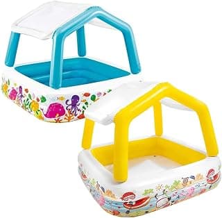 Intex Sunshade Aquarium Pool, Multicolored, 157x157x122 cm, 57470, Assorted Colors, 1 Piece