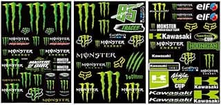 1PCS Monster Energy Stickers - Monster Sticker - Motorcycle Stickers, for Motorcycle Helmet, Car, Scooter, Laptop Moto Cross Stickers