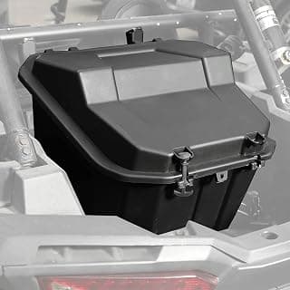 A & UTV PRO 69 QT Waterproof Rear Bed Tool Bin with Rubber Latch for 2014-2023 Polaris RZR 900/ RZR XP 1000/ XP 4 1000/ S,Black,Replace OEM # 2881193