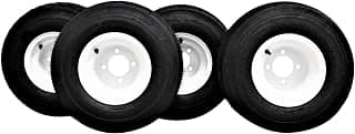 18x8.50-8 with 8x7 White Assembly for Golf Cart and Lawn Mower (Set of 4)