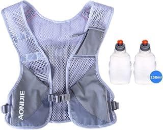 AONIJIE Men Women light Running Vest Pack Reflective Breathable Hydration Backpack Hiking Camping Marathon Cycling Race