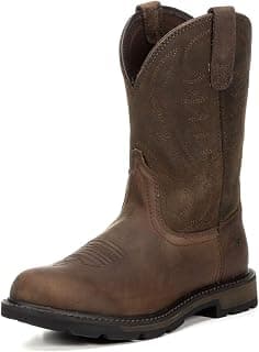 Groundbreaker Steel Toe Work Boot – Men’s Wide Calf, Western Work Boots
