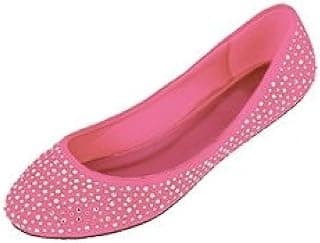 Shoes 18 Womens Faux Suede Rhinestone Ballerina Ballet Flats Shoes 5 Colors