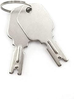 QTMY 2 Pack Key for Clark Yale Daewoo Hyster Gradall JLG Forklift,Part Number 1430