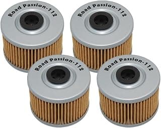Road Passion 52010-1053 Oil Filter Replacement for Kawasaki Ninja 125 125 2020/ Z125 PRO 125 2017 2018 2019/ POLARIS OUTLAW 500 500 2006 2007/ PREDATOR 500 496 2003-2007 4pcs