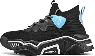 Mens Fashion Sneakers High Top Casual Shoes Athletic Walking Mesh Comfortable Sports Shoe
