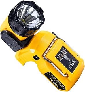 Flashlight LED Work Light for Dewalt 10.8-12V Rechargeable Rotatable Torch Lamps Outdoor LED Work Light for Dewalt 12V MAX Li-ion battery DCB124 DCB120 DCB123 DCB127
