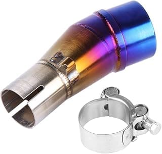 Motorcycle Exhaust Middle Pipe Adapter Stainless Steel MidPipe 51mm Tube Link Pipe Connector Exhaust Muffler Adapter Connector Full Exhaust System Middle Pipe Link Connect for Ninja 300 Z250 Z300 13-16