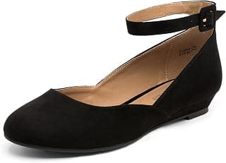 Women's Revona Low Wedge Ankle Strap Flats Shoes