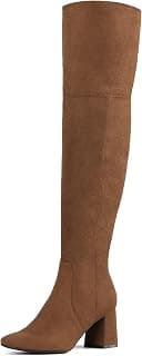 Women’s Thigh High Over The Knee Fashion Chunky Heel Long Boots