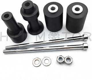 No Cut Frame Slider Protector For 2003 2004 2005 2006 Kawasaki Z1000 Black
