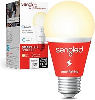 Sengled Alexa Light Bulb, Bluetooth Mesh Smart Light Bulbs, Smart Bulbs That Work with Alexa Only, Dimmable LED Bulb E26 A19, 60W Equivalent, 800LM CRI>90, No Hub Required