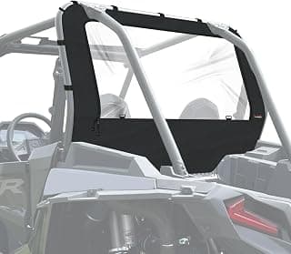 StarknightMT Rear Soft Window Compatible with Polris RZR XP 1000/4 1000/XP TURBO /XP 4 TURBO Dustproof Rainproof UTV Back Windshield RZR Accessories Back Dust Panel