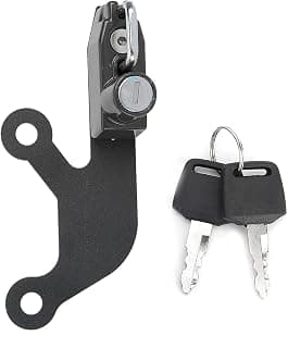 Aluminium Alloy Motorcycle Anti Theft Helmet Lock for Kawasaki Ninja 650 Z 650 (Black)