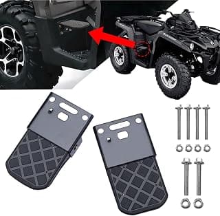 KMFCDAE ATV Passenger Footrest Rear Foot Pegs Universal Foldable ATV Rear Passenger Foot Rest Pedal Compatible with ATV, Bike Kid Bicycle, Bicicleta, MTB Pedals, Bike pegs, Mini Bike Rear Pedals (1 Pair)