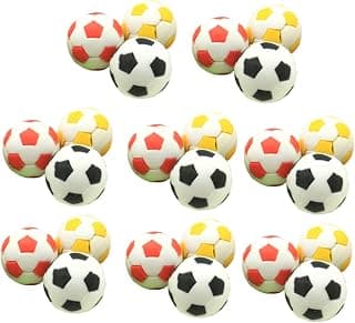 STOBOK 24pcs Favor Birthday Ball Pencil World Drafting Football Sport Rubber Tools Artists Miniatures Little Gifts Kid Small Erasers Cartoon for Soccer Cup Eraser Sketching Mini Party