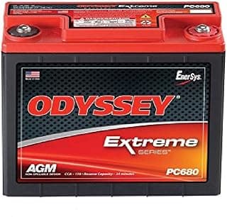 ODYSSEY 12V 520 PHCA 1000W-1500W Car Battery, Red Top (PC680)