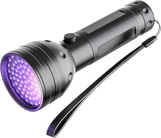 NVTED UV Ultraviolet Flashlight Blacklight, 51 LED 395 nM Handheld Portable Black light Pet Urine and Stain Detector Flashlights